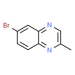 ChemSpider 2D Image | 6-Bromo-2-methylquinoxaline | C9H7BrN2