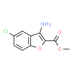 ChemSpider 2D Image | Methyl 3-amino-5-chloro-1-benzofuran-2-carboxylate | C10H8ClNO3