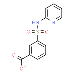 ChemSpider 2D Image | 3-(2-Pyridinylsulfamoyl)benzoate | C12H9N2O4S