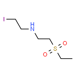 ChemSpider 2D Image | 2-(Ethylsulfonyl)-N-(2-iodoethyl)ethanamine | C6H14INO2S