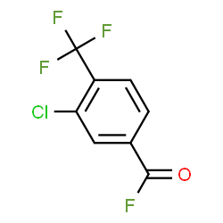 ChemSpider 2D Image | 3-Chloro-4-(trifluoromethyl)benzoyl fluoride | C8H3ClF4O