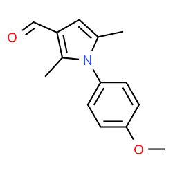 ChemSpider 2D Image | 1-(4-methoxyphenyl)-2,5-dimethylpyrrole-3-carbaldehyde | C14H15NO2