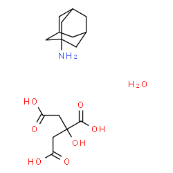 ChemSpider 2D Image | 1-Adamantanamine 2-hydroxy-1,2,3-propanetricarboxylate hydrate (1:1:1) | C16H27NO8