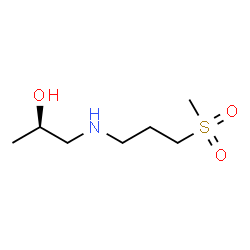 ChemSpider 2D Image | (2R)-1-{[3-(Methylsulfonyl)propyl]amino}-2-propanol | C7H17NO3S
