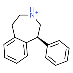 ChemSpider 2D Image | (1S)-1-Phenyl-2,3,4,5-tetrahydro-1H-3-benzazepinium | C16H18N