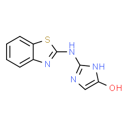 ChemSpider 2D Image | 2-(1,3-Benzothiazol-2-ylamino)-1H-imidazol-5-ol | C10H8N4OS
