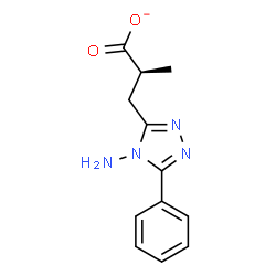ChemSpider 2D Image | (2S)-3-(4-Amino-5-phenyl-4H-1,2,4-triazol-3-yl)-2-methylpropanoate | C12H13N4O2