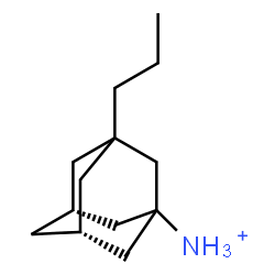 ChemSpider 2D Image | (5R,7R)-3-Propyl-1-adamantanaminium | C13H24N