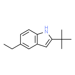 ChemSpider 2D Image | 5-Ethyl-2-(2-methyl-2-propanyl)-1H-indole | C14H19N