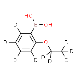 ChemSpider 2D Image | {2-[(~2~H_5_)Ethyloxy](~2~H_4_)phenyl}boronic acid | C8H2D9BO3