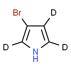 ChemSpider 2D Image | 3-Bromo(2,4,5-~2~H_3_)-1H-pyrrole | C4HD3BrN