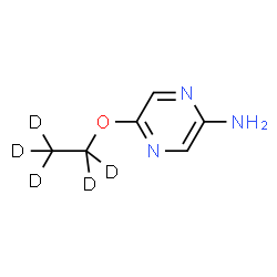 ChemSpider 2D Image | 5-[(~2~H_5_)Ethyloxy]-2-pyrazinamine | C6H4D5N3O