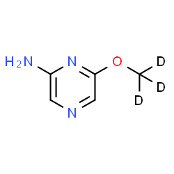 ChemSpider 2D Image | 6-[(~2~H_3_)Methyloxy]-2-pyrazinamine | C5H4D3N3O