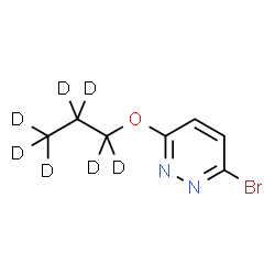 ChemSpider 2D Image | 3-Bromo-6-[(~2~H_7_)propyloxy]pyridazine | C7H2D7BrN2O
