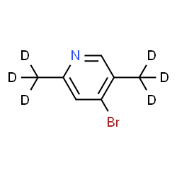 ChemSpider 2D Image | 4-Bromo-2,5-bis[(~2~H_3_)methyl]pyridine | C7H2D6BrN
