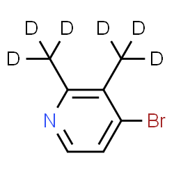 ChemSpider 2D Image | 4-Bromo-2,3-bis[(~2~H_3_)methyl]pyridine | C7H2D6BrN
