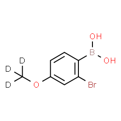 ChemSpider 2D Image | {2-Bromo-4-[(~2~H_3_)methyloxy]phenyl}boronic acid | C7H5D3BBrO3
