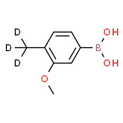 ChemSpider 2D Image | [3-Methoxy-4-(~2~H_3_)methylphenyl]boronic acid | C8H8D3BO3