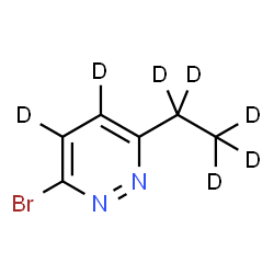 ChemSpider 2D Image | 3-Bromo-6-(~2~H_5_)ethyl(~2~H_2_)pyridazine | C6D7BrN2
