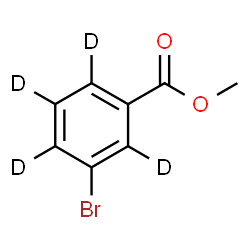 ChemSpider 2D Image | Methyl 3-bromo(~2~H_4_)benzoate | C8H3D4BrO2