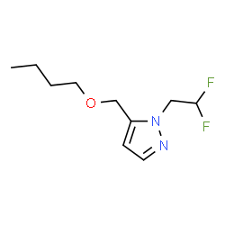 ChemSpider 2D Image | 5-(Butoxymethyl)-1-(2,2-difluoroethyl)-1H-pyrazole | C10H16F2N2O