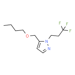 ChemSpider 2D Image | 5-(Butoxymethyl)-1-(3,3,3-trifluoropropyl)-1H-pyrazole | C11H17F3N2O