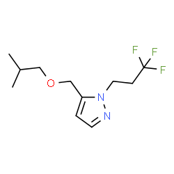 ChemSpider 2D Image | 5-(Isobutoxymethyl)-1-(3,3,3-trifluoropropyl)-1H-pyrazole | C11H17F3N2O