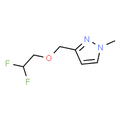 ChemSpider 2D Image | 3-[(2,2-Difluoroethoxy)methyl]-1-methyl-1H-pyrazole | C7H10F2N2O