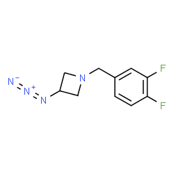 ChemSpider 2D Image | 3-Azido-1-(3,4-difluorobenzyl)azetidine | C10H10F2N4