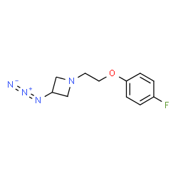 ChemSpider 2D Image | 3-Azido-1-[2-(4-fluorophenoxy)ethyl]azetidine | C11H13FN4O