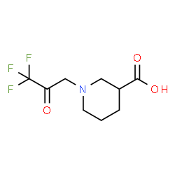 ChemSpider 2D Image | 1-(3,3,3-Trifluoro-2-oxopropyl)-3-piperidinecarboxylic acid | C9H12F3NO3