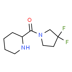 ChemSpider 2D Image | (3,3-Difluoro-1-pyrrolidinyl)(2-piperidinyl)methanone | C10H16F2N2O