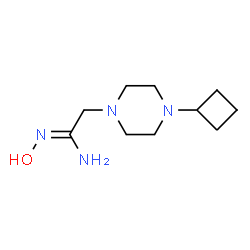 ChemSpider 2D Image | (1Z)-2-(4-Cyclobutyl-1-piperazinyl)-N'-hydroxyethanimidamide | C10H20N4O