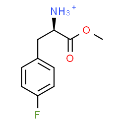 ChemSpider 2D Image | (2R)-3-(4-Fluorophenyl)-1-methoxy-1-oxo-2-propanaminium | C10H13FNO2