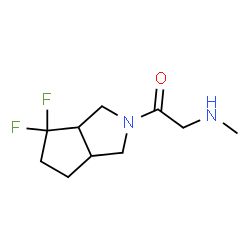 ChemSpider 2D Image | 1-(4,4-Difluorohexahydrocyclopenta[c]pyrrol-2(1H)-yl)-2-(methylamino)ethanone | C10H16F2N2O