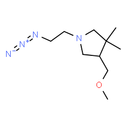 ChemSpider 2D Image | 1-(2-Azidoethyl)-4-(methoxymethyl)-3,3-dimethylpyrrolidine | C10H20N4O