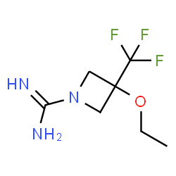 ChemSpider 2D Image | 3-Ethoxy-3-(trifluoromethyl)-1-azetidinecarboximidamide | C7H12F3N3O