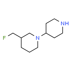 ChemSpider 2D Image | 3-(Fluoromethyl)-1,4'-bipiperidine | C11H21FN2
