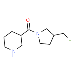 ChemSpider 2D Image | [3-(Fluoromethyl)-1-pyrrolidinyl](3-piperidinyl)methanone | C11H19FN2O