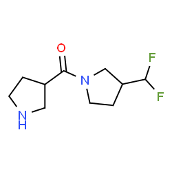ChemSpider 2D Image | [3-(Difluoromethyl)-1-pyrrolidinyl](3-pyrrolidinyl)methanone | C10H16F2N2O