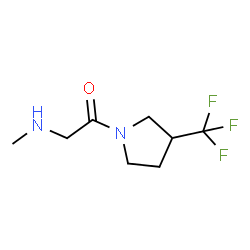 ChemSpider 2D Image | 2-(Methylamino)-1-[3-(trifluoromethyl)-1-pyrrolidinyl]ethanone | C8H13F3N2O