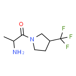 ChemSpider 2D Image | 2-Amino-1-[3-(trifluoromethyl)-1-pyrrolidinyl]-1-propanone | C8H13F3N2O