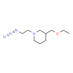 ChemSpider 2D Image | 1-(2-Azidoethyl)-3-(ethoxymethyl)piperidine | C10H20N4O