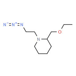 ChemSpider 2D Image | 1-(2-Azidoethyl)-2-(ethoxymethyl)piperidine | C10H20N4O