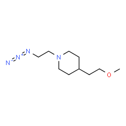 ChemSpider 2D Image | 1-(2-Azidoethyl)-4-(2-methoxyethyl)piperidine | C10H20N4O