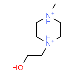 ChemSpider 2D Image | 1-(2-Hydroxyethyl)-4-methylpiperazinediium | C7H18N2O