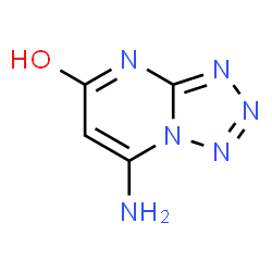 ChemSpider 2D Image | 7-Aminotetrazolo[1,5-a]pyrimidin-5-ol | C4H4N6O