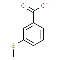 ChemSpider 2D Image | 3-(Methylsulfanyl)benzoate | C8H7O2S
