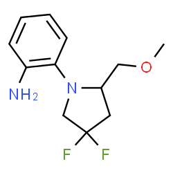 ChemSpider 2D Image | 2-[4,4-Difluoro-2-(methoxymethyl)-1-pyrrolidinyl]aniline | C12H16F2N2O