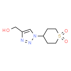 ChemSpider 2D Image | [1-(1,1-Dioxidotetrahydro-2H-thiopyran-4-yl)-1H-1,2,3-triazol-4-yl]methanol | C8H13N3O3S